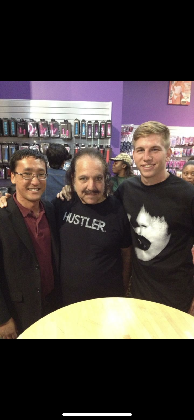 Stuart Takehara with guests at a community entertainment event