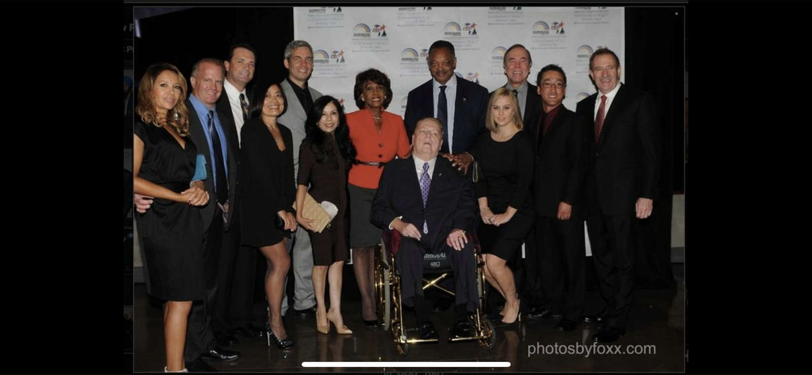 Stuart Takehara in a group of civic, business, and community leaders