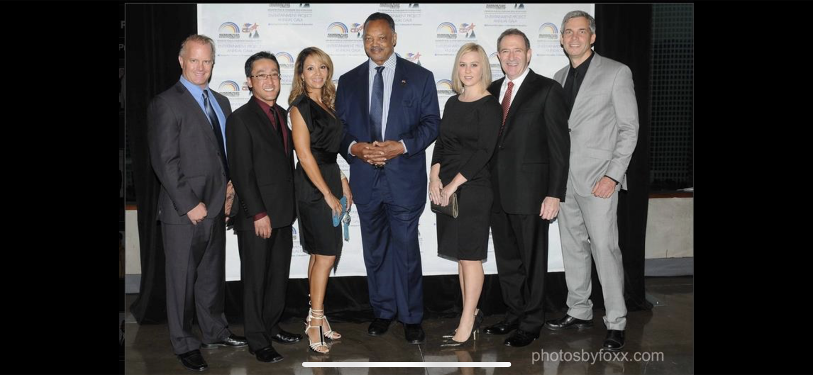 Stuart Takehara with business and community leaders at a public event